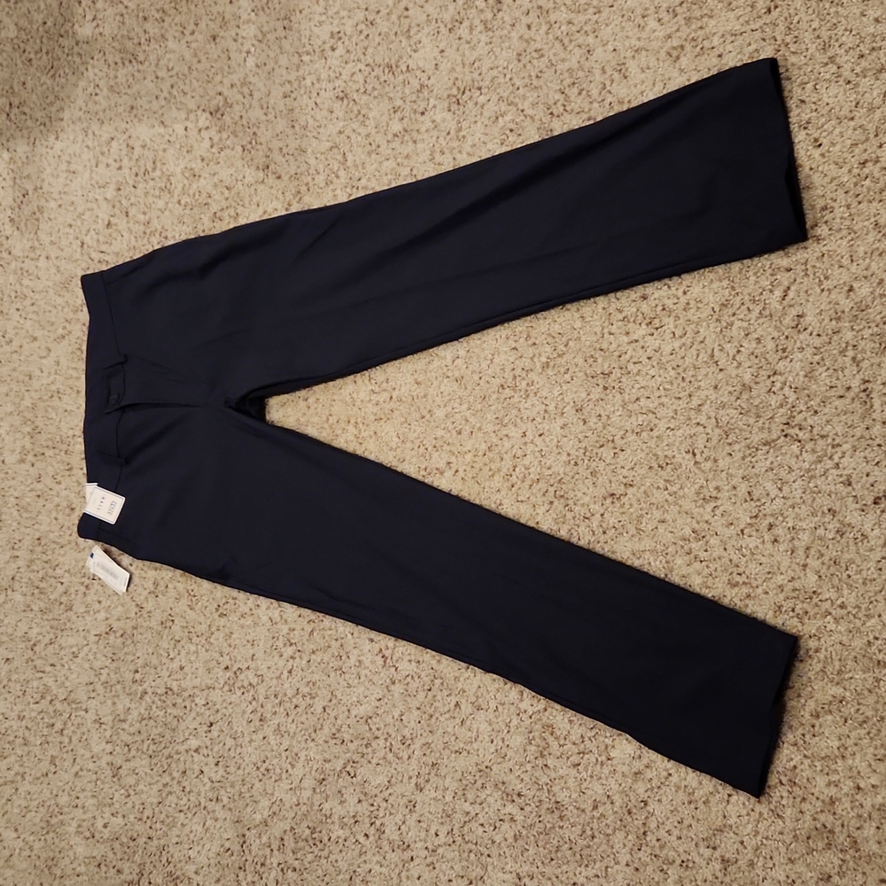 ROWM NAVY BLUE MEN STRETCH FABRIC DRESS PANTS SIZE 32 X32 NEW